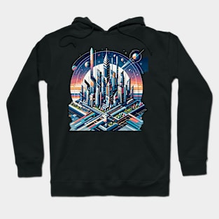 Geometric Cityscape: Future Skyline Hoodie